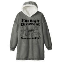 I’M Built Different Incorrectly Boeing 737 Hooded Wearable Blanket