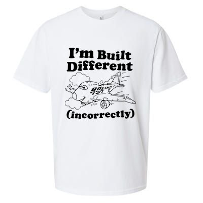 I’M Built Different Incorrectly Boeing 737 Sueded Cloud Jersey T-Shirt