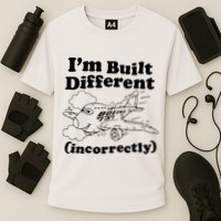 I’M Built Different Incorrectly Boeing 737 Performance Shirt
