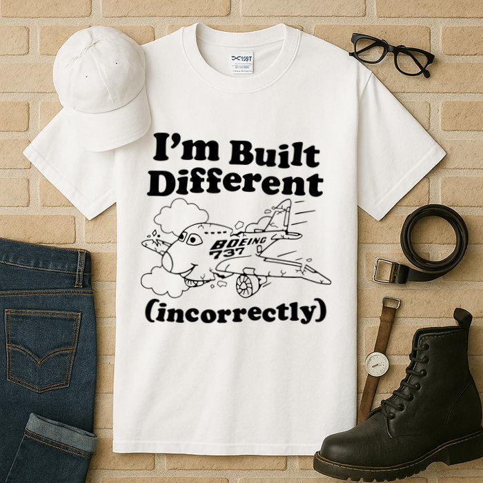 I’M Built Different Incorrectly Boeing 737 Tall T-Shirt