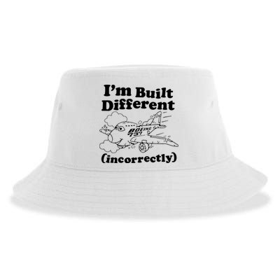 I’M Built Different Incorrectly Boeing 737 Sustainable Bucket Hat