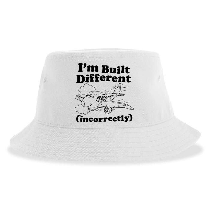 I’M Built Different Incorrectly Boeing 737 Sustainable Bucket Hat