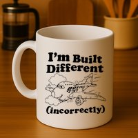 I’M Built Different Incorrectly Boeing 737 Mug
