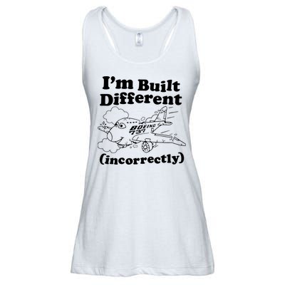 I’M Built Different Incorrectly Boeing 737 Ladies Essential Flowy Tank