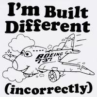 I’M Built Different Incorrectly Boeing 737 Flat Bill Trucker Hat