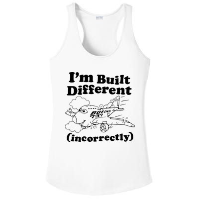 I’M Built Different Incorrectly Boeing 737 Ladies PosiCharge Competitor Racerback Tank