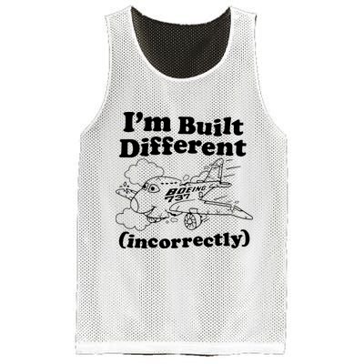 I’M Built Different Incorrectly Boeing 737 Mesh Reversible Basketball Jersey Tank