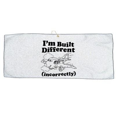 I’M Built Different Incorrectly Boeing 737 Large Microfiber Waffle Golf Towel