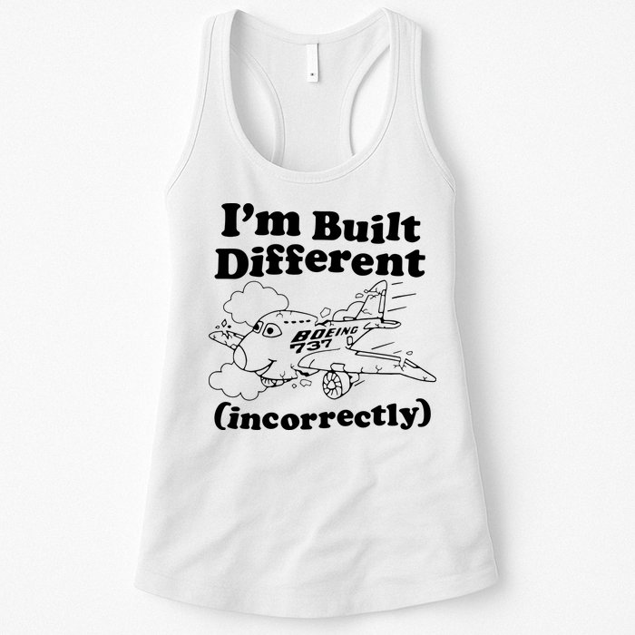 I’M Built Different Incorrectly Boeing 737 Womens Tank Top