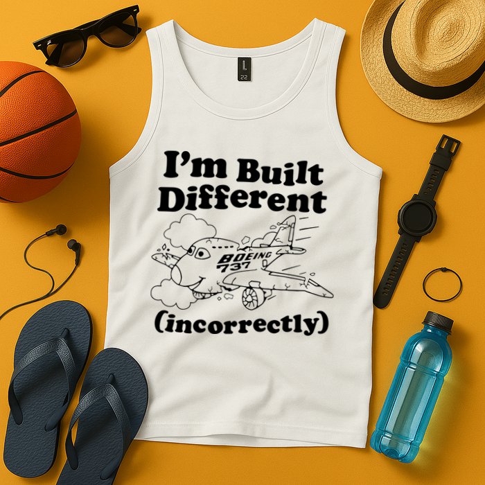 I’M Built Different Incorrectly Boeing 737 Tank Top