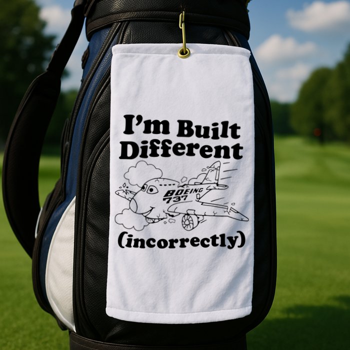 I’M Built Different Incorrectly Boeing 737 Golf Towel