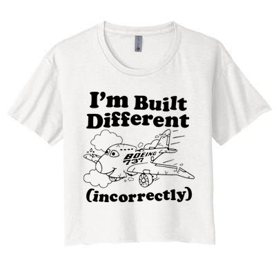 I’M Built Different Incorrectly Boeing 737 Crop Top