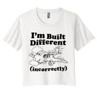 I’M Built Different Incorrectly Boeing 737 Crop Top