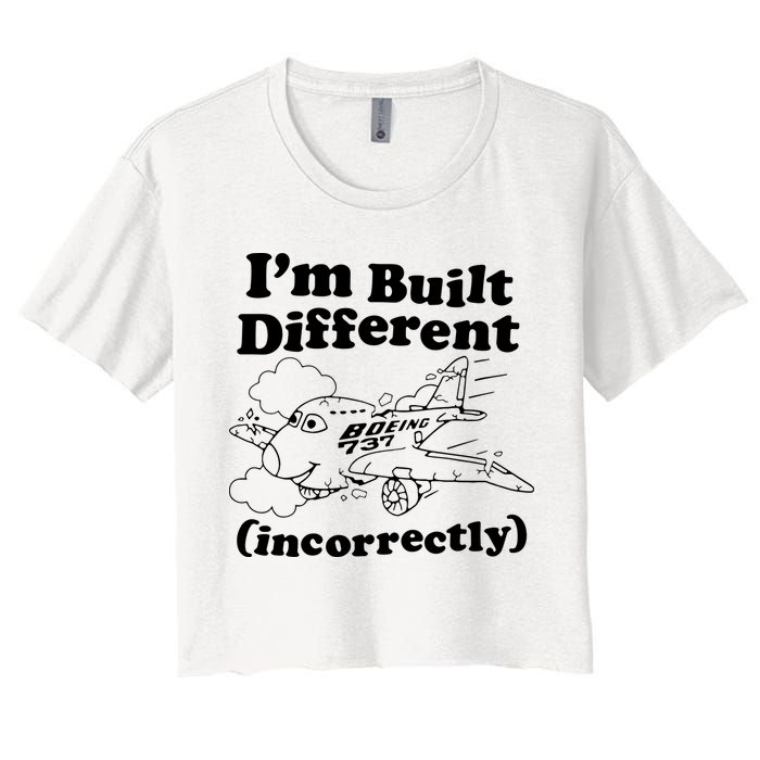 I’M Built Different Incorrectly Boeing 737 Crop Top