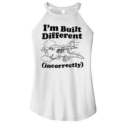 I’M Built Different Incorrectly Boeing 737 Women's Perfect Tri Rocker Tank