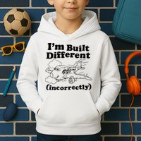 I’M Built Different Incorrectly Boeing 737 Kids Hoodie