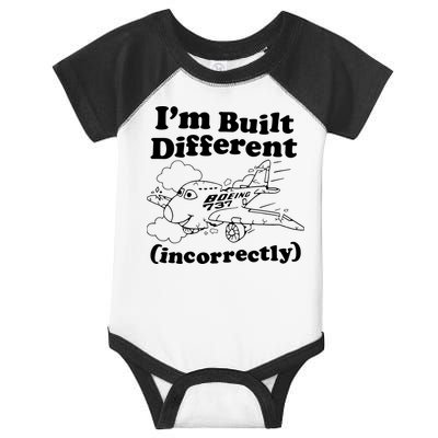 I’M Built Different Incorrectly Boeing 737 Infant Baby Jersey Bodysuit