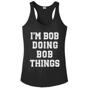 IM Bob Doing Bob Things Christmas Holiday Xmas Joke Ladies PosiCharge Competitor Racerback Tank