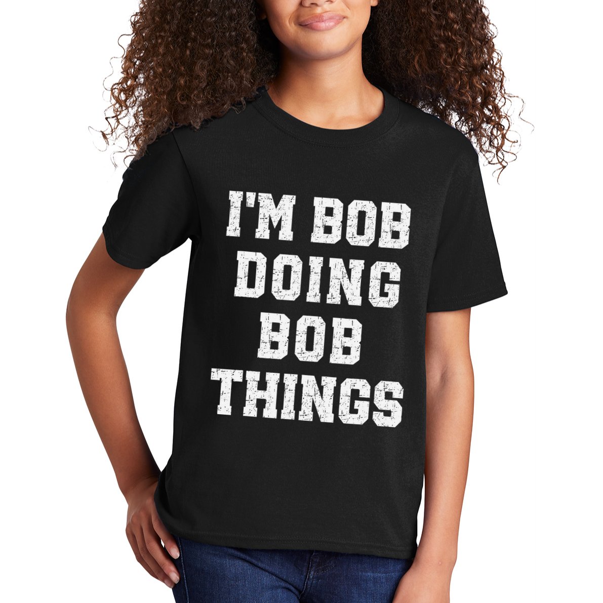 IM Bob Doing Bob Things Christmas Holiday Xmas Joke Kids T-Shirt