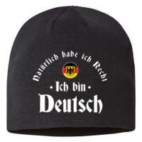 Ich Bin Deutsch Funny Germany Roots German Heritage Sustainable Beanie