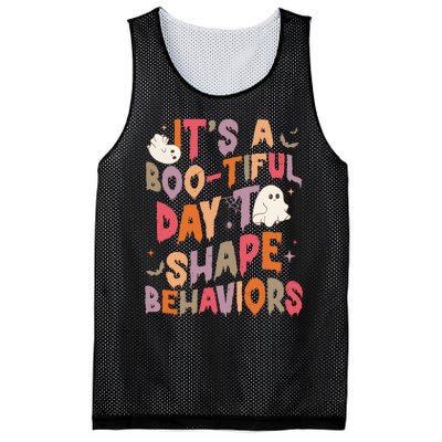 It’S Bootiful Day To Shape Behaviors Halloween Mesh Reversible Basketball Jersey Tank