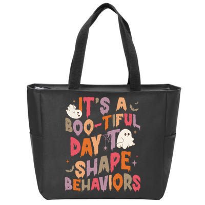 It’S Bootiful Day To Shape Behaviors Halloween Zip Tote Bag