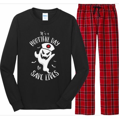 It's Bootfiful Day To Save Lives Halloween Nurses Halloween Long Sleeve Pajama Set