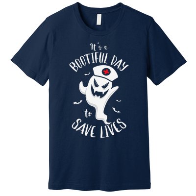 It's Bootfiful Day To Save Lives Halloween Nurses Halloween Premium T-Shirt