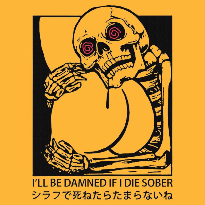 ILl Be Damned If I Die Sober Sustainable Knit Beanie