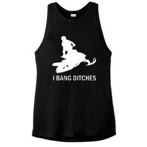 I BANG DITCHES SNOWMOBILE Ladies PosiCharge Tri-Blend Wicking Tank