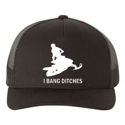 I BANG DITCHES SNOWMOBILE Yupoong Adult 5-Panel Trucker Hat