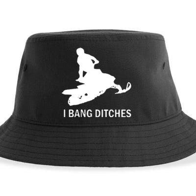 I BANG DITCHES SNOWMOBILE Sustainable Bucket Hat