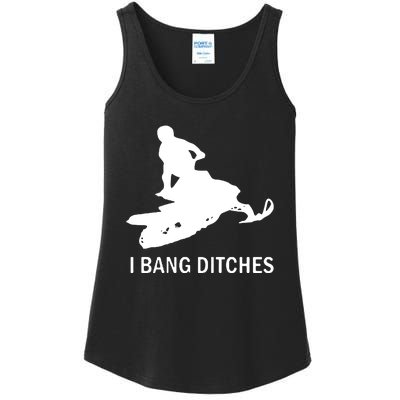 I BANG DITCHES SNOWMOBILE Ladies Essential Tank