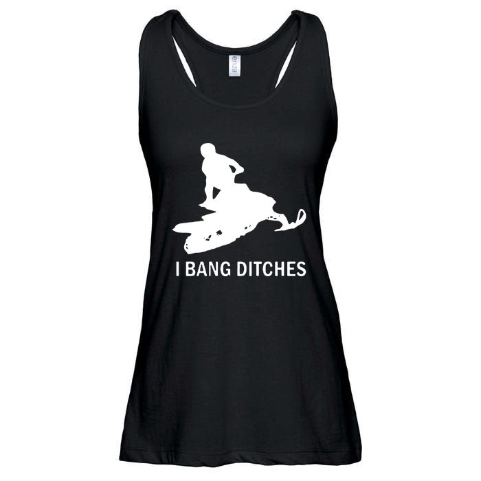 I BANG DITCHES SNOWMOBILE Ladies Essential Flowy Tank