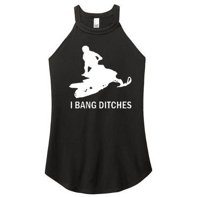 I BANG DITCHES SNOWMOBILE Women's Perfect Tri Rocker Tank