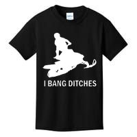 I BANG DITCHES SNOWMOBILE Kids T-Shirt