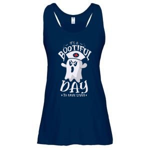 It's Bootiful Day To Save Lives Halloween Nurses Halloween Ladies Essential Flowy Tank