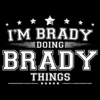 Im Brady Doing Brady Things Flat Bill Trucker Hat