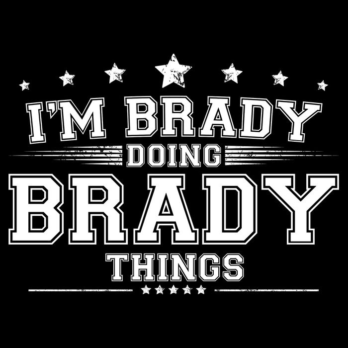 Im Brady Doing Brady Things Flat Bill Trucker Hat