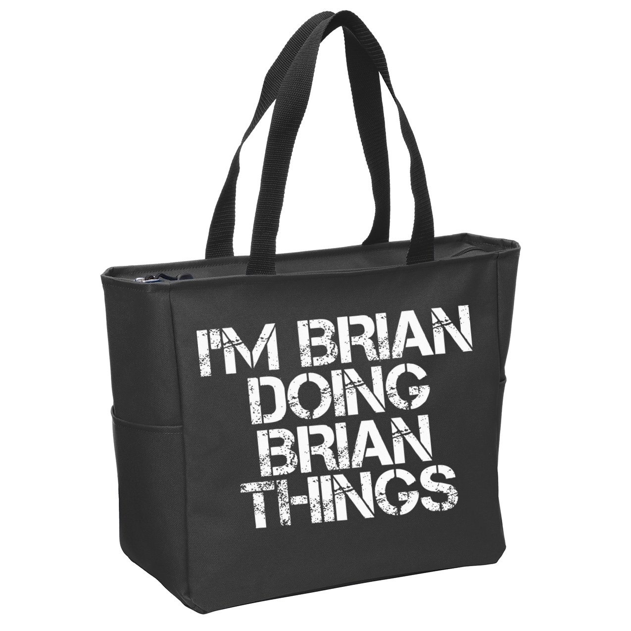IM Brian Doing Brian Things Funny Christmas Gift Idea Zip Tote Bag
