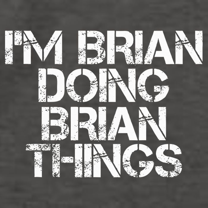 IM Brian Doing Brian Things Funny Christmas Gift Idea Vector Backpack