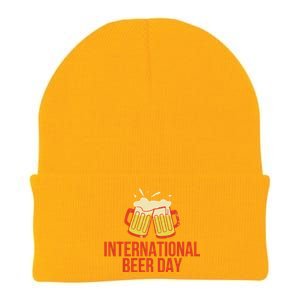 INTERNATIONAL BEER DAY Knit Cap Winter Beanie