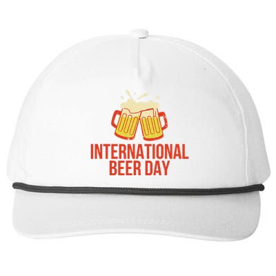 INTERNATIONAL BEER DAY Snapback Five-Panel Rope Hat