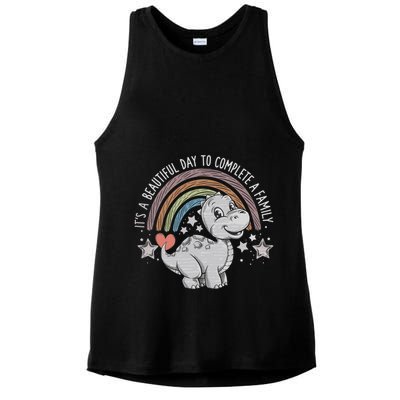 ItS Beautiful Day To Complete A Family Adoption Day Ladies PosiCharge Tri-Blend Wicking Tank