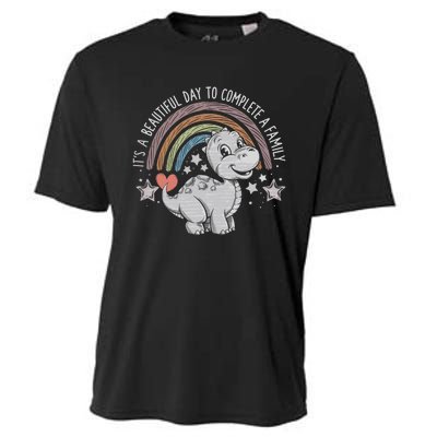 ItS Beautiful Day To Complete A Family Adoption Day Cooling Performance Crew T-Shirt