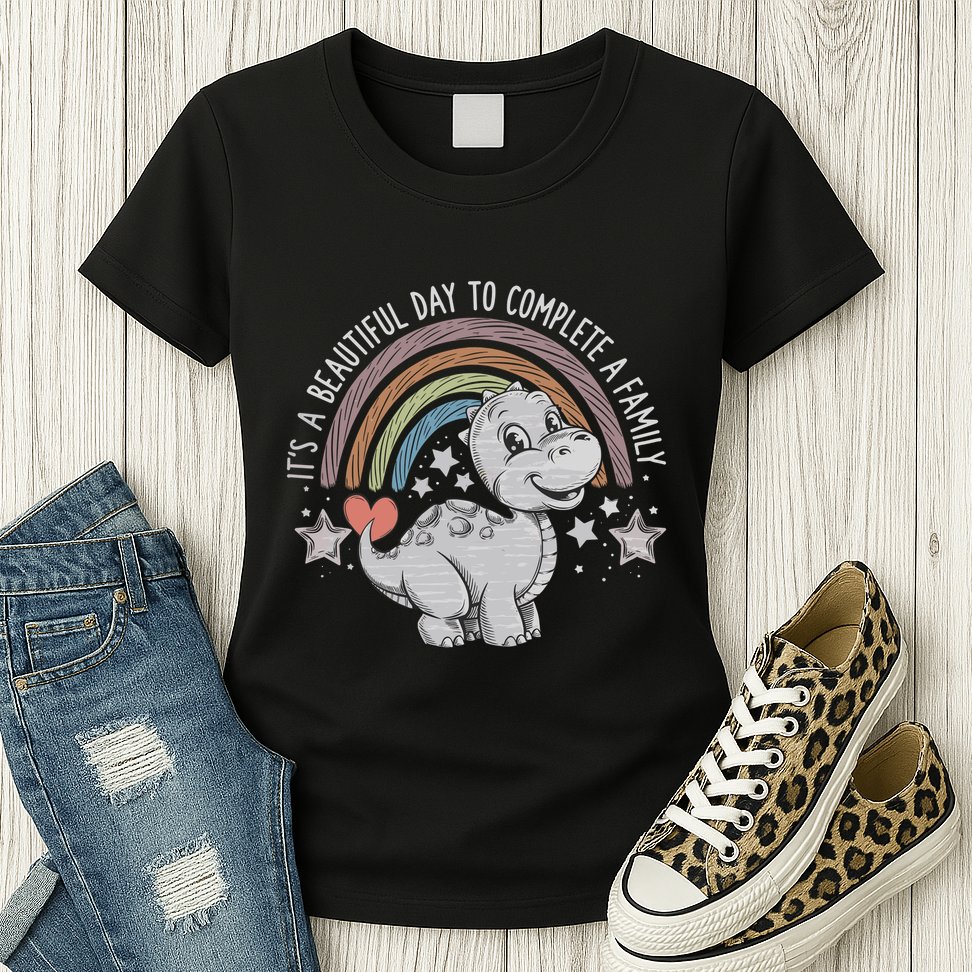 ItS Beautiful Day To Complete A Family Adoption Day Womens T-Shirt
