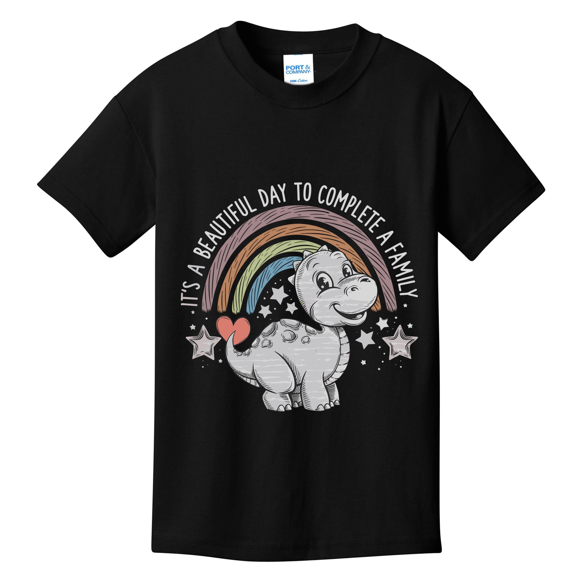ItS Beautiful Day To Complete A Family Adoption Day Kids T-Shirt