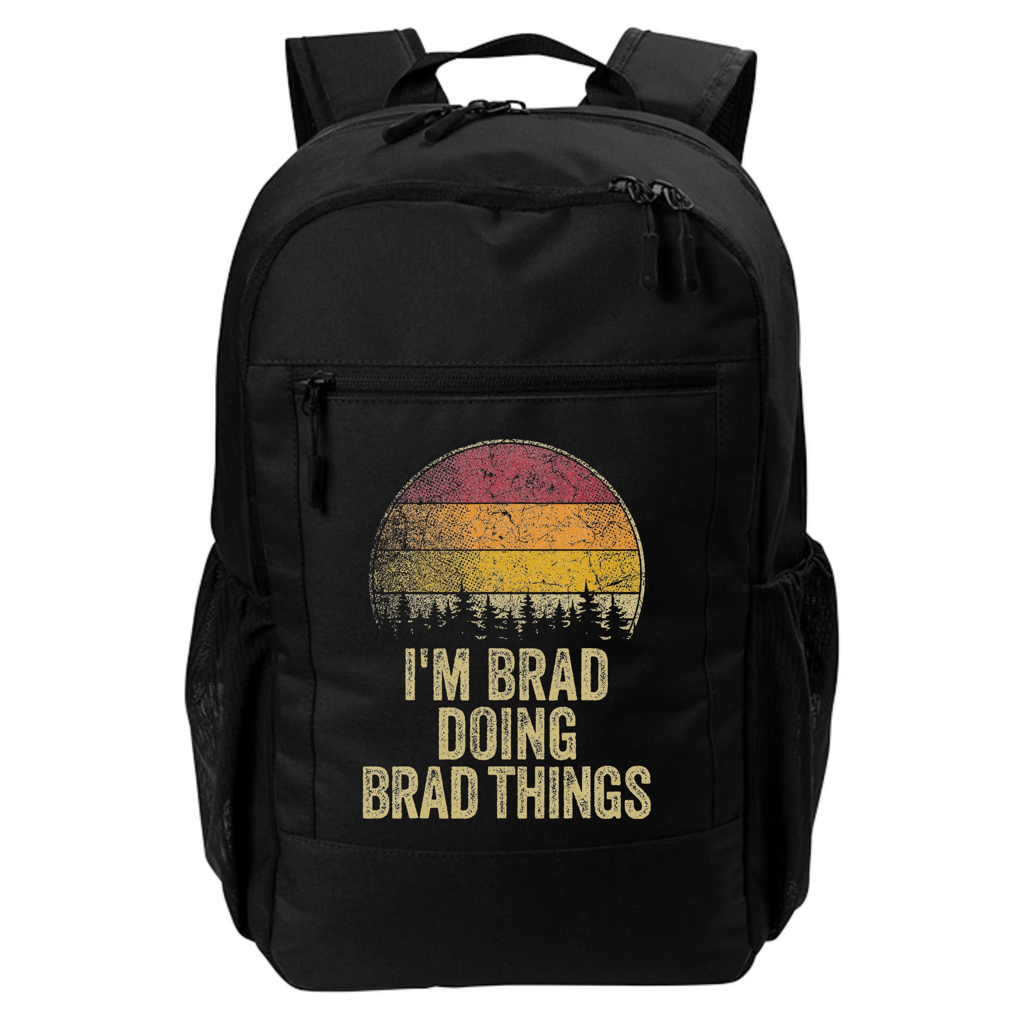 IM Brad Doing Brad Things Funny Retro Humor Name Gag Gift Backpack