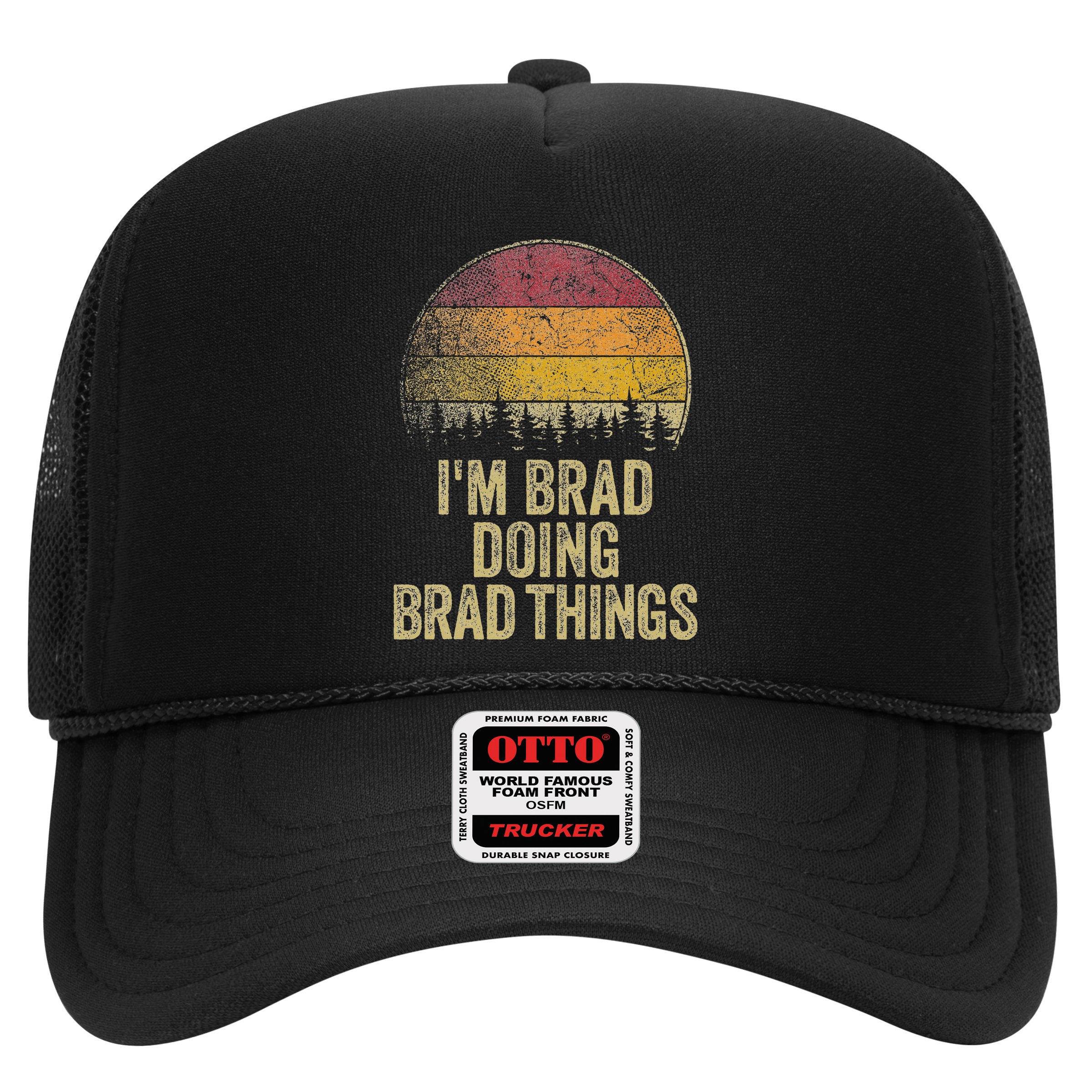 IM Brad Doing Brad Things Funny Retro Humor Name Gag Gift Hat