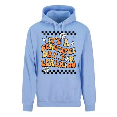 It's Beautiful Day For Learning Retro Teacher Students  Unisex Surf Hoodie